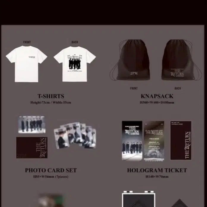[BUNJANG] 2PM Tokyo Dome Upgrade Seat Special Benefit Bundle Set / 2pm 도쿄돔 업그레이드 시트 이준호 장우영 준케이 옥택연 닉쿤 황찬성