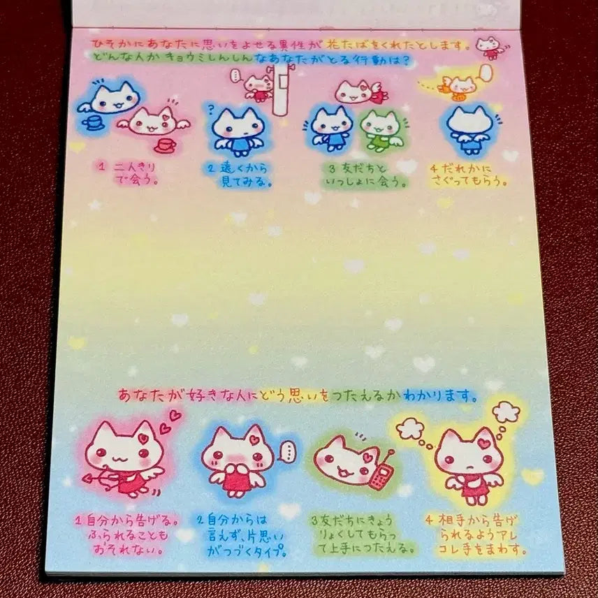 [BUNJANG] Shiawase Nyan-ko Vintage Memo Paper Set (2 sheets) / 헤이세이 고전지류 시아와세냥코 소분(2장) 산엑스지류