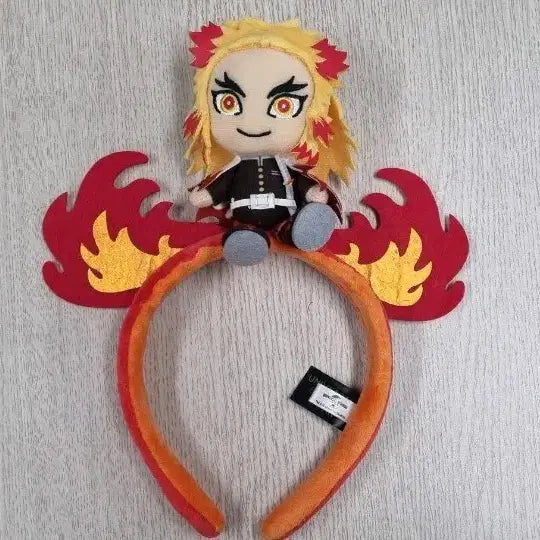 [BUNJANG] Demon Slayer Kyojuro Rengoku Headband - Universal Studios Japan / 귀멸의 칼날 렌고쿠 머리띠ㅡ유니버셜스튜디오