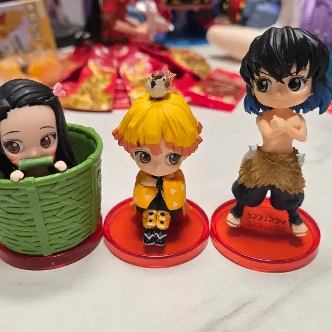 [BUNJANG] Kimetsu no Yaiba Nezuko/Zenitsu/Inosuke Q Posket Petit Figure (Shonen Champ Lottery Exclusive) / 소년챔프 응모한정 큐포스켓 쁘띠 귀멸의칼날 네즈코/젠이츠/이노스케 피규어