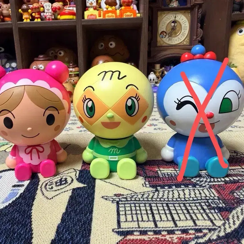 [BUNJANG] Anpanman Akachan Melonpan Musume Rattle Kapu Kyara Mascot Gacha / 호빵맨 아카짱 메론빵소녀 딸랑이 카푸캬라 마스코트 가챠