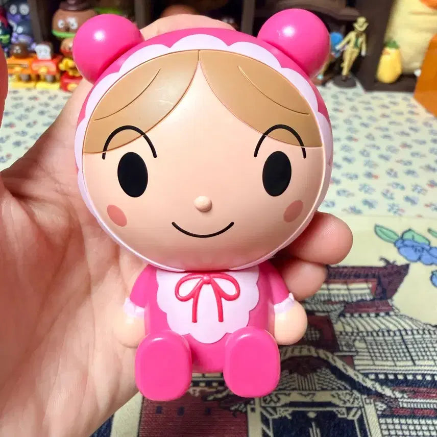 [BUNJANG] Anpanman Akachan Melonpan Musume Rattle Kapu Kyara Mascot Gacha / 호빵맨 아카짱 메론빵소녀 딸랑이 카푸캬라 마스코트 가챠