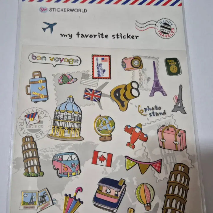 [BUNJANG] Vintage Travel Gilt Sticker / 고전 여행 금박 스티커