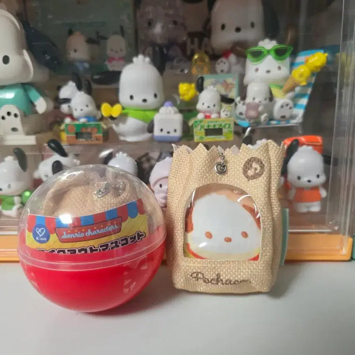 [BUNJANG] Sanrio American Diner Burger &amp; Fries Mascot Gachapon Keychain / 산리오 아메리칸 다이너 버거 감자튀김 마스코트 인형 가챠 키링
