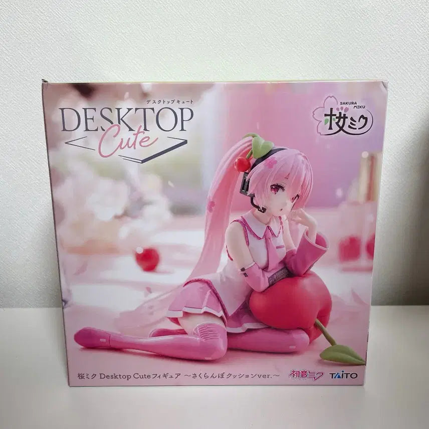 [BUNJANG] Sakura Miku Hatsune Miku Desktop Cute Figure / 사쿠라 미쿠 하츠네 미쿠 데스크탑 큐트 타이토 피규어 미개봉
