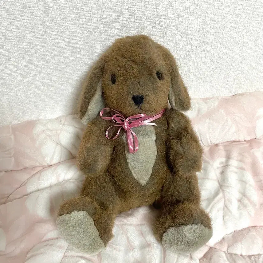 [BUNJANG] Vintage Dog Rabbit Plush Doll / 빈티지 강아지 토끼 인형 레트로 고전