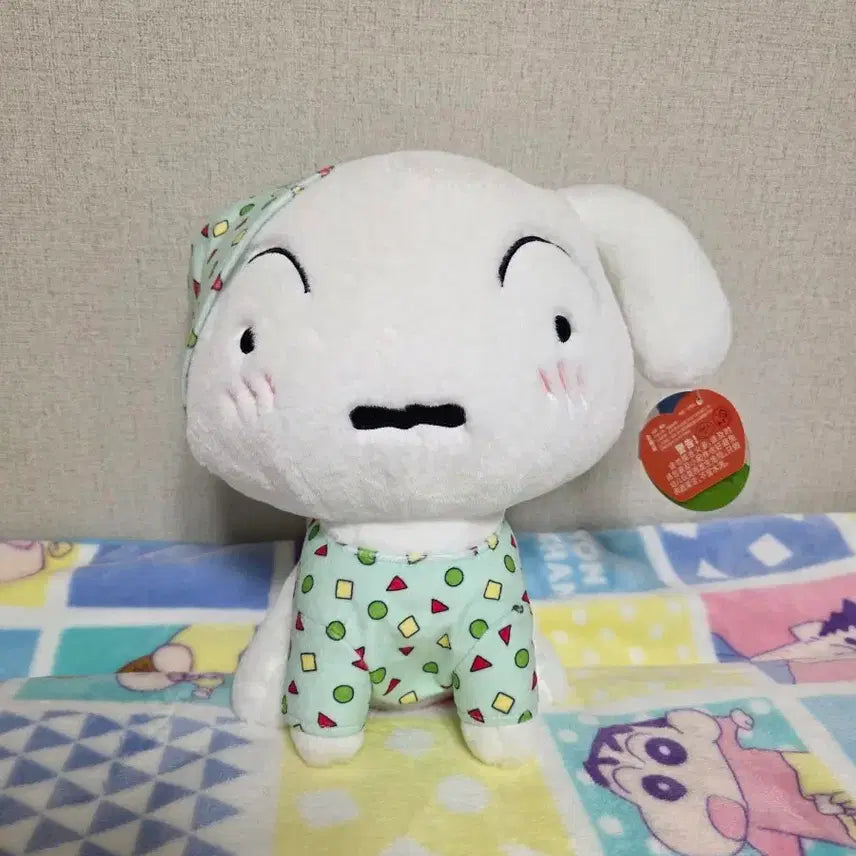 [BUNJANG] Crayon Shin-chan Shiro (Snowy) Pajama Plush Doll (Medium) / 짱구는 못말려 흰둥이 파자마 잠옷 봉제 중형 인형
