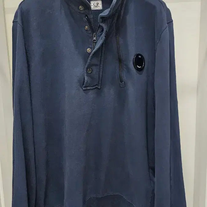 [BUNJANG] CP Company Half Zip Lens Logo Sweatshirt / CP컴퍼니 반집업 렌즈와펜 맨투맨