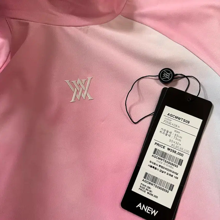 [BUNJANG] Anew Pink Gradient Short Sleeve T-Shirt M / 어뉴 핑크 그라데이션 반팔 티셔츠 M