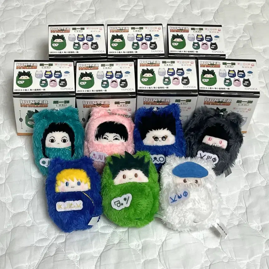 [BUNJANG] Hunter x Hunter Tappu Nui Bundle Set (Illumi, Gon, Kurapika, Kaito, etc.) / 헌터헌터 헌헌 타피누이 일괄 (이르미 곤 크라피카 카이토 등)
