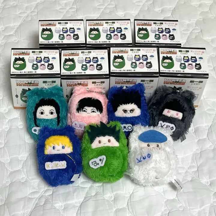 [BUNJANG] Hunter x Hunter Tappu Nui Bundle Set (Illumi, Gon, Kurapika, Kaito, etc.) / 헌터헌터 헌헌 타피누이 일괄 (이르미 곤 크라피카 카이토 등)