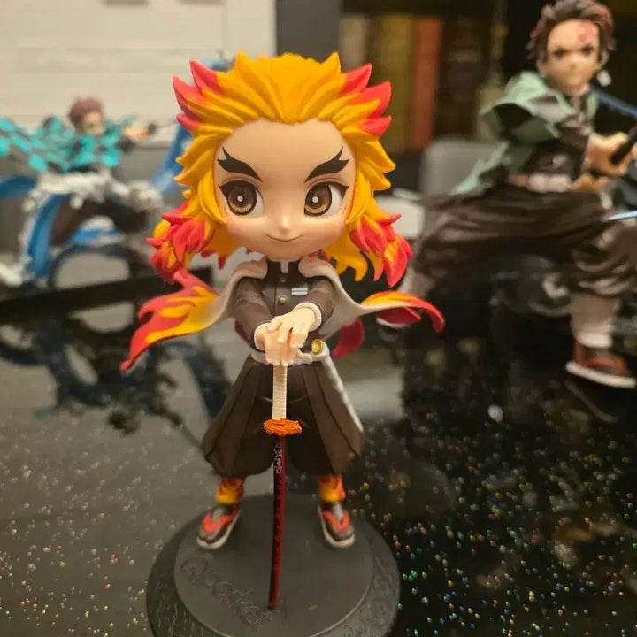[BUNJANG] Demon Slayer Kyojuro Rengoku Qposket Figure / 귀멸의 칼날 렌고쿠 쿄쥬로 Qposket 피규어
