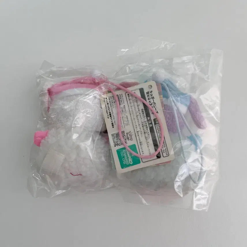 [BUNJANG] Sanrio Classic Sugarbunnies Shirowusa &amp; Blueberryusa Plush Mascot Strap Set / 산리오 고전 슈가바니즈 시로우사 블루베리우사 누이 마스코트 인형 스트랩