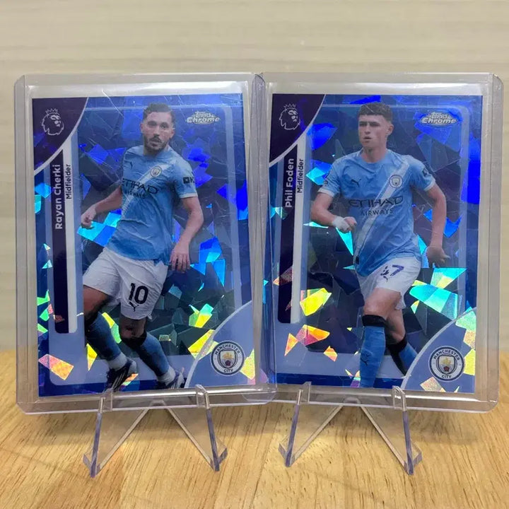 [BUNJANG] Topps Chrome Foden / Cherki Soccer Card / 탑스 크롬 사파이어 포든 / 셰르키
