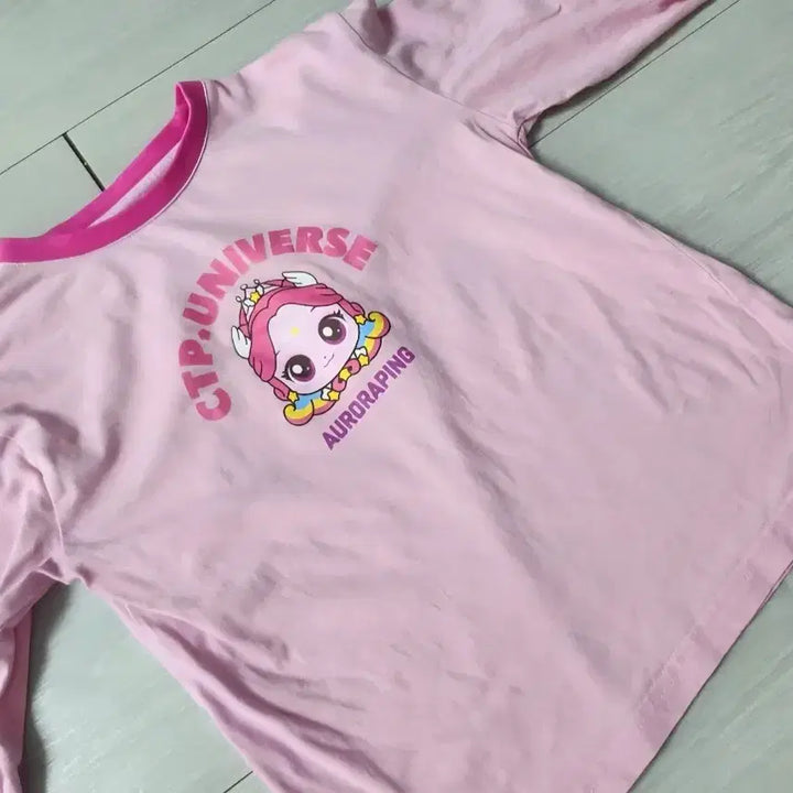 [BUNJANG] Tini-ping Aurora-ping Round T-shirt (110) / 티니핑,오로라핑 라운드티(110)