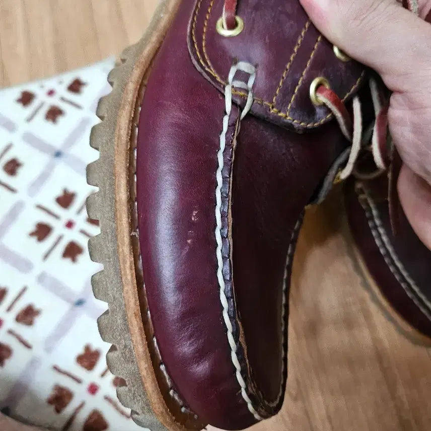 [BUNJANG] Timberland 3-Eye Boat Shoes Burgundy / 팀버랜드 3아이 보트 슈즈 버건디