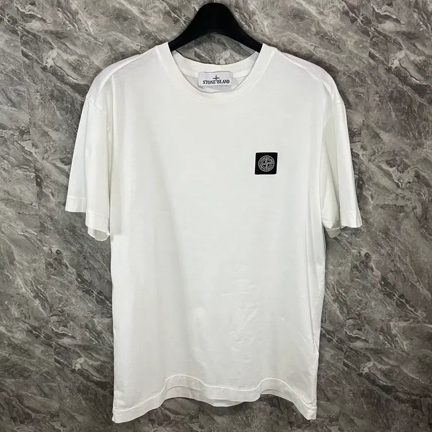 [BUNJANG] Stone Island Short Sleeve T-Shirt White M / [M] 스톤아일랜드 반팔 화이트