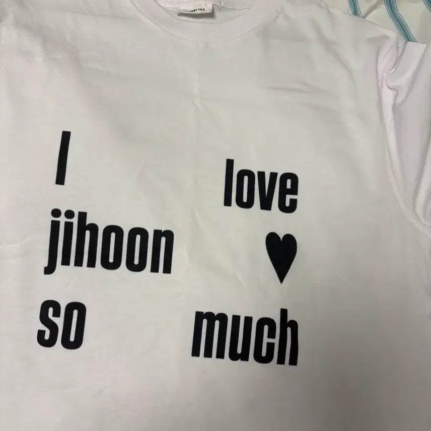 [BUNJANG] Park Ji Hoon I Love Ji Hoon So Much T-Shirt / 아이러브지훈쏘머치 반팔 티셔츠 박지훈