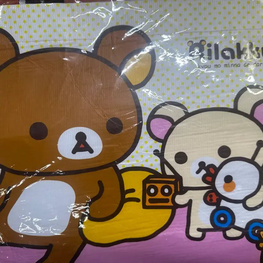 [BUNJANG] Rilakkuma Eco Bag Reusable Bag / 리락쿠마 에코백 리유저블백 굿즈 쇼핑백 장바구니 타포린백