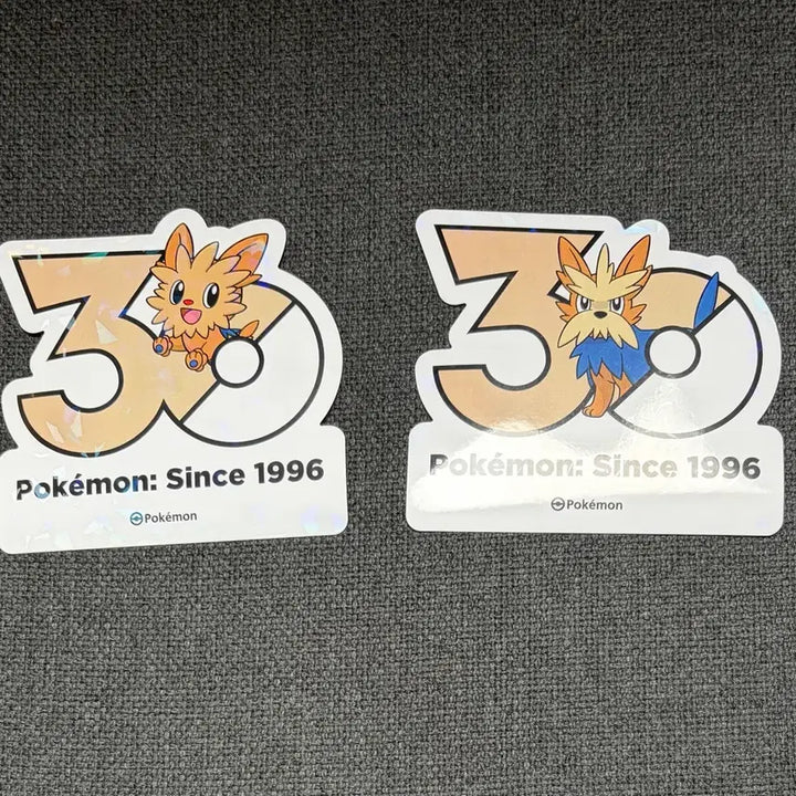 [BUNJANG] Pokemon 30th Anniversary Logo Evolution Set (Yoterie &amp; Haderie) / 한국한정] 포켓몬 30주년 로고 스티커 요테리 하데리어 진화 세트