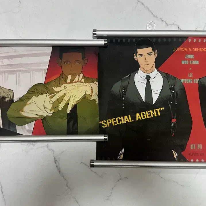 [BUNJANG] Slam Dunk Unofficial Wooyeong Myunghun Hyangseol Scroll Rod / 슬램덩크 비공식 우명 우성명헌 향설님 족자봉 원가이하 양도합니다