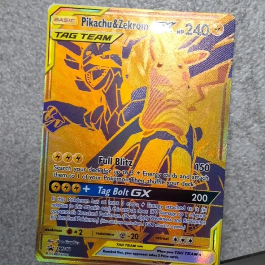 [BUNJANG] Pikachu &amp; Zekrom GX Tag Team English Edition / 피카츄 &amp; 제크로무 GX 영문판