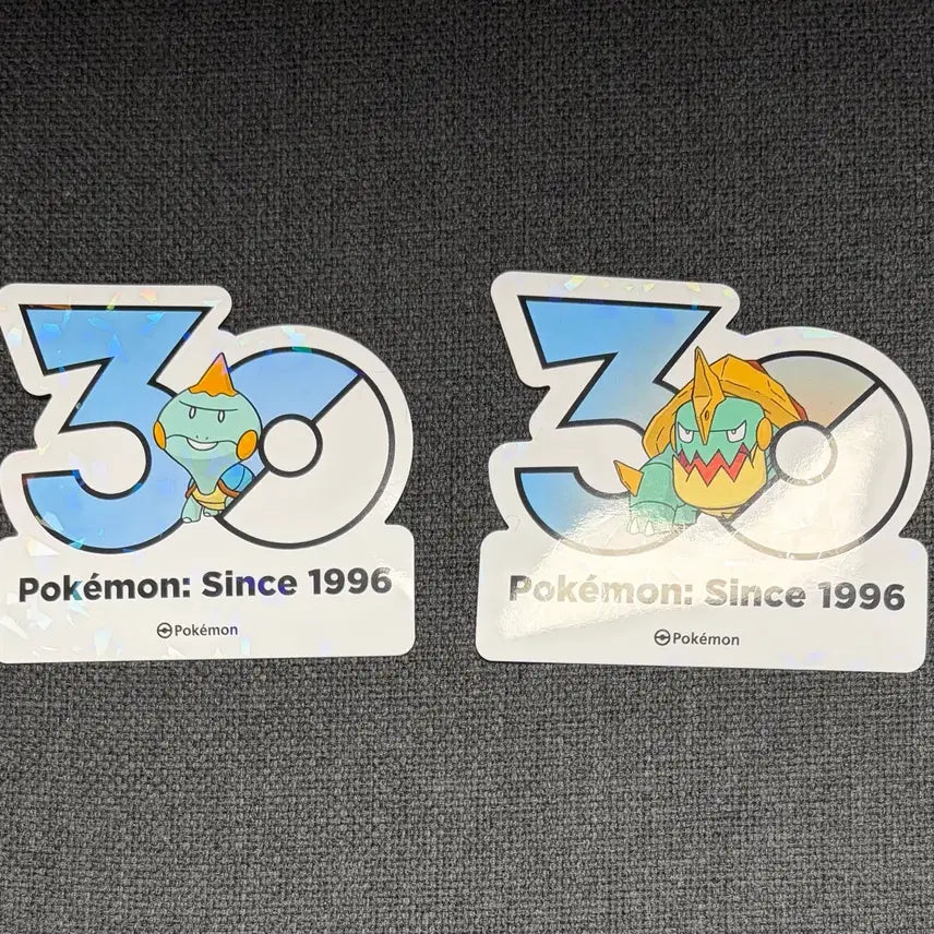 [BUNJANG] Pokemon 30th Anniversary Logo Evolution Set: Chewtle &amp; Drednaw / 한국한정] 포켓몬 30주년 로고 스티커 깨물부기 갈가부기 진화 세트
