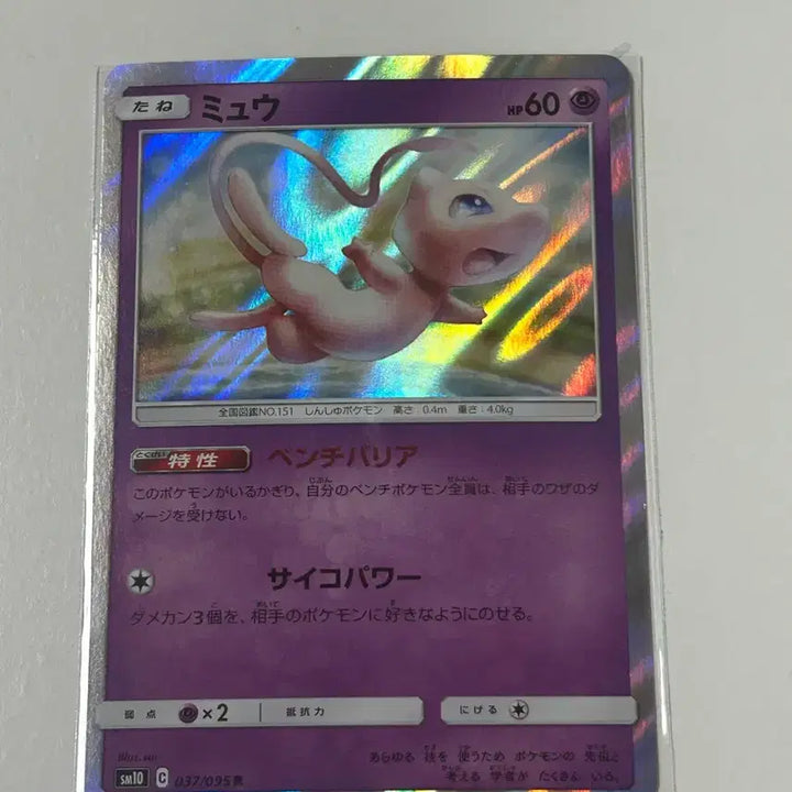 [BUNJANG] Mew Japanese Pokémon Card / 등카용 포켓몬 카드 일어판 뮤