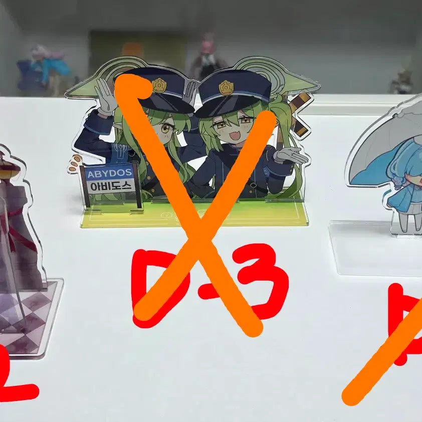 [BUNJANG] Blue Archive Acrylic Diorama Stand Display / 블루아카이브 아크릴 스탠드 디오라마 전시품 (미유)팝니다!