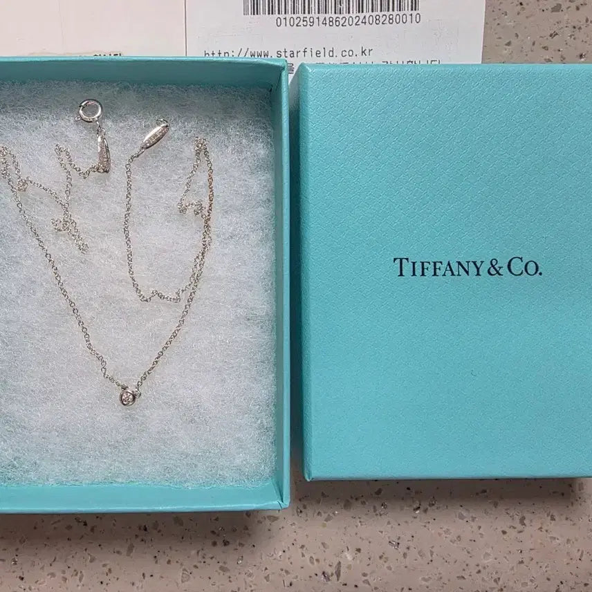 [BUNJANG] Tiffany &amp; Co. Elsa Peretti 0.03 Diamond Pendant Necklace / 티파니앤코 목걸이 (엘사퍼레티 0.03)