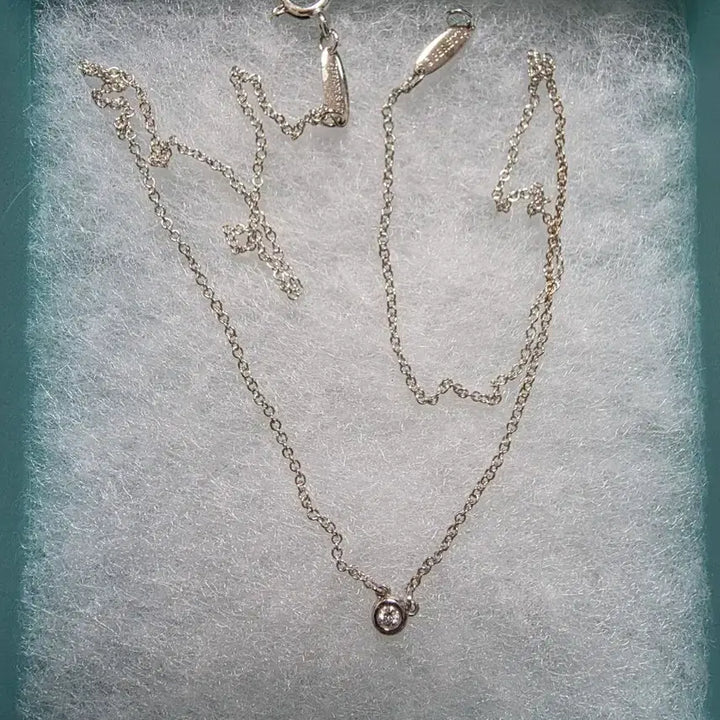 [BUNJANG] Tiffany &amp; Co. Elsa Peretti 0.03 Diamond Pendant Necklace / 티파니앤코 목걸이 (엘사퍼레티 0.03)