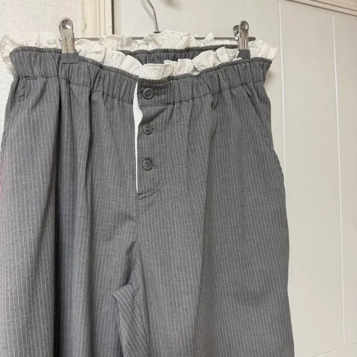 [BUNJANG] Threetimes Frankie Button Pants Light Grey / 실사O)쓰리타임즈 frankie 버튼 팬츠 라이트그레이