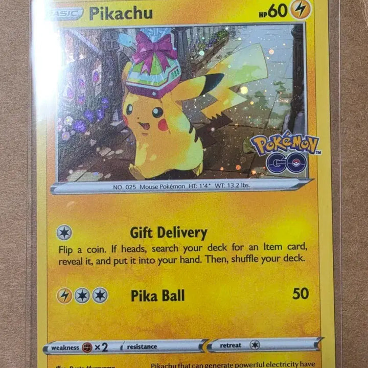 [BUNJANG] Pokemon GO Pikachu Card North America / 포켓몬스터 북미 포켓몬고 선물 피카츄 카드