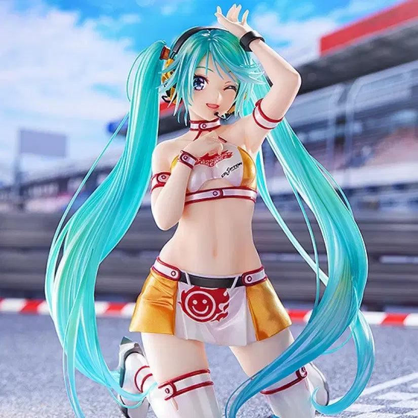 [BUNJANG] Max Factory Hatsune Miku Racing Miku 2010 Version 1/7 Scale Figure (Sealed) / 미개봉 맥스팩토리 하츠네 미쿠 GT 1/7 스케일 레이싱 미쿠 피규어