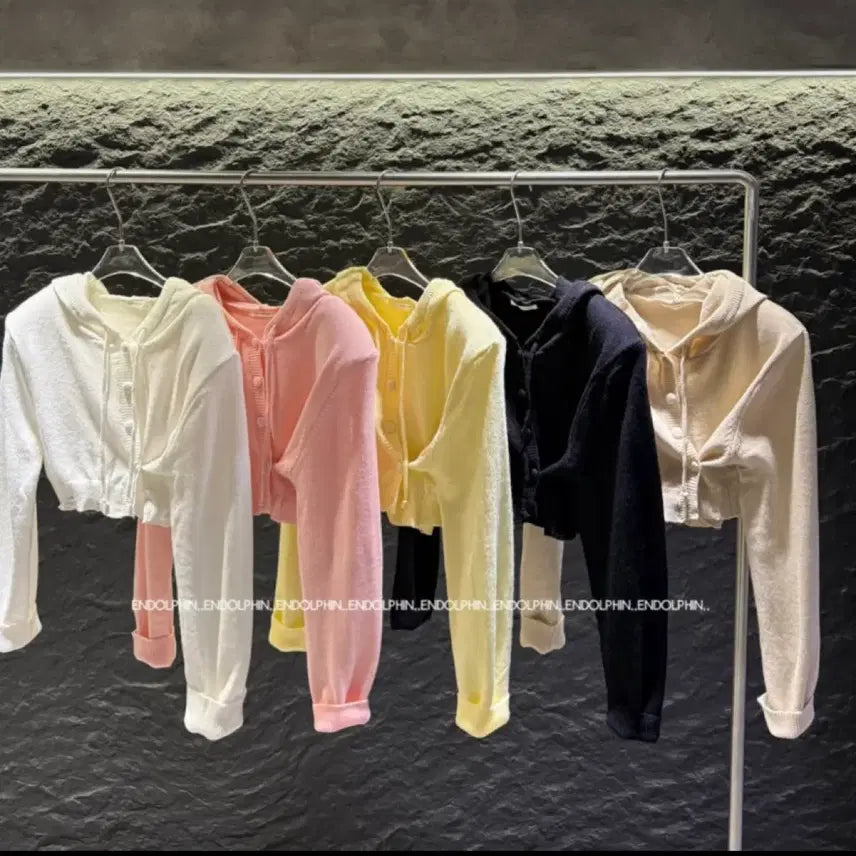 [BUNJANG] Endorphin Shuhood Two-Way Cardigan Black / 엔돌핀 슈후드투웨이가디건 블랙