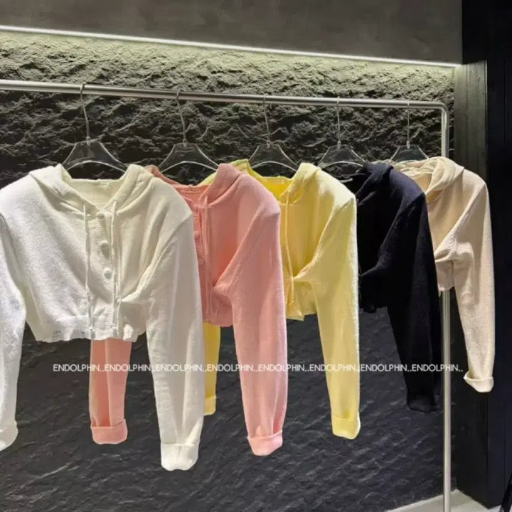 [BUNJANG] Endorphin Shuhood Two-Way Cardigan Black / 엔돌핀 슈후드투웨이가디건 블랙