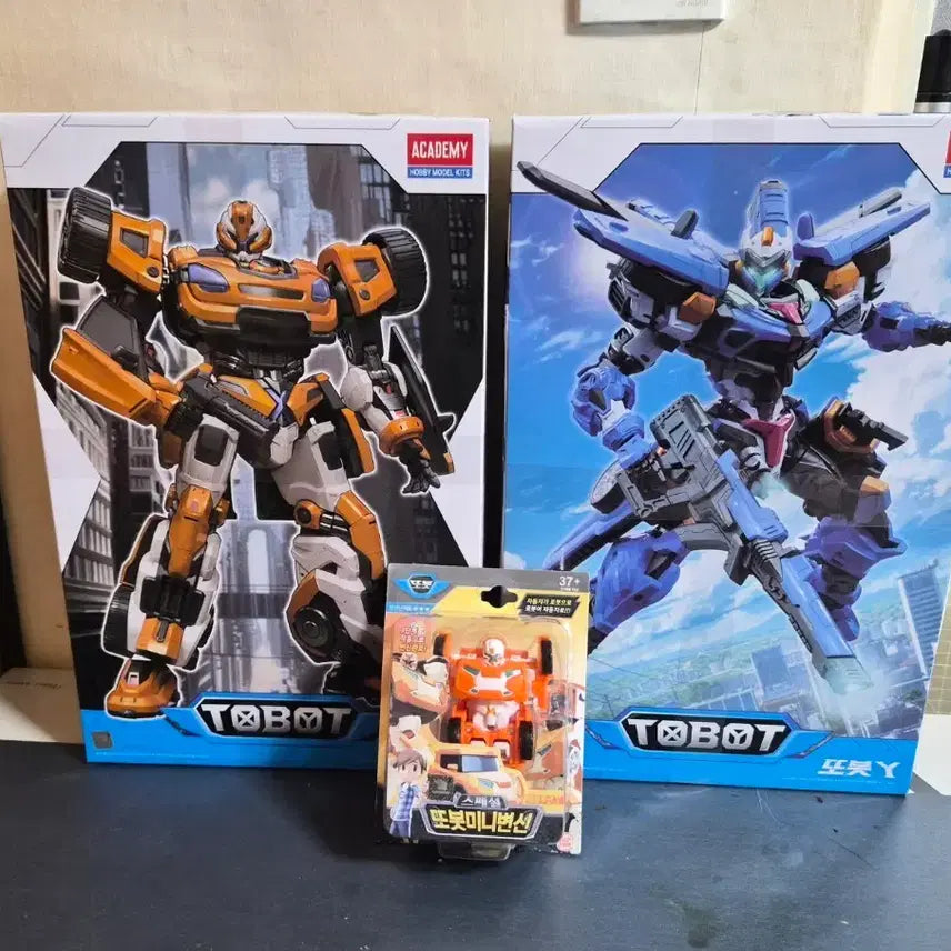 [BUNJANG] Academy Science Tobot X &amp; Tobot Y Unassembled New Set / 아카데미과학 또봇X 또봇Y 미조립 미사용 신품 영실업