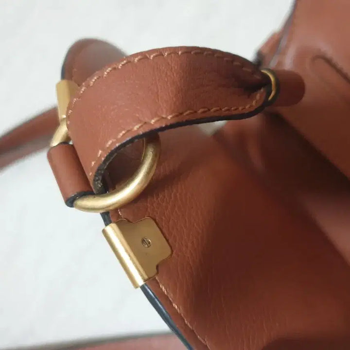 [BUNJANG] Chloé Marcie Brown Leather Shoulder Bag / 끌로에 마르씨엘 브라운 숄더백