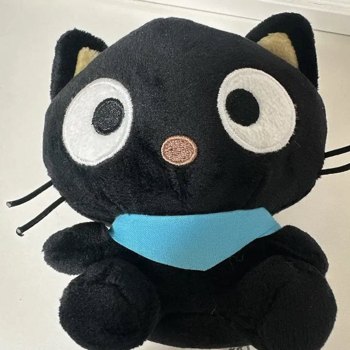 [BUNJANG] Sanrio Chococat Cat Blue Scarf Plush Keychain / 산리오 초코캣 고양이 블루스카프 인형 키링