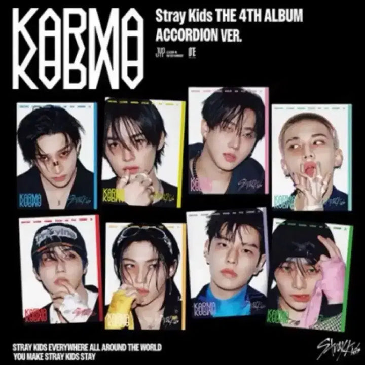 [BUNJANG] Stray Kids Karma Accordion Album Set Sealed / 스키즈 카르마 아코디언 미개봉 앨범 세트 스트레이키즈