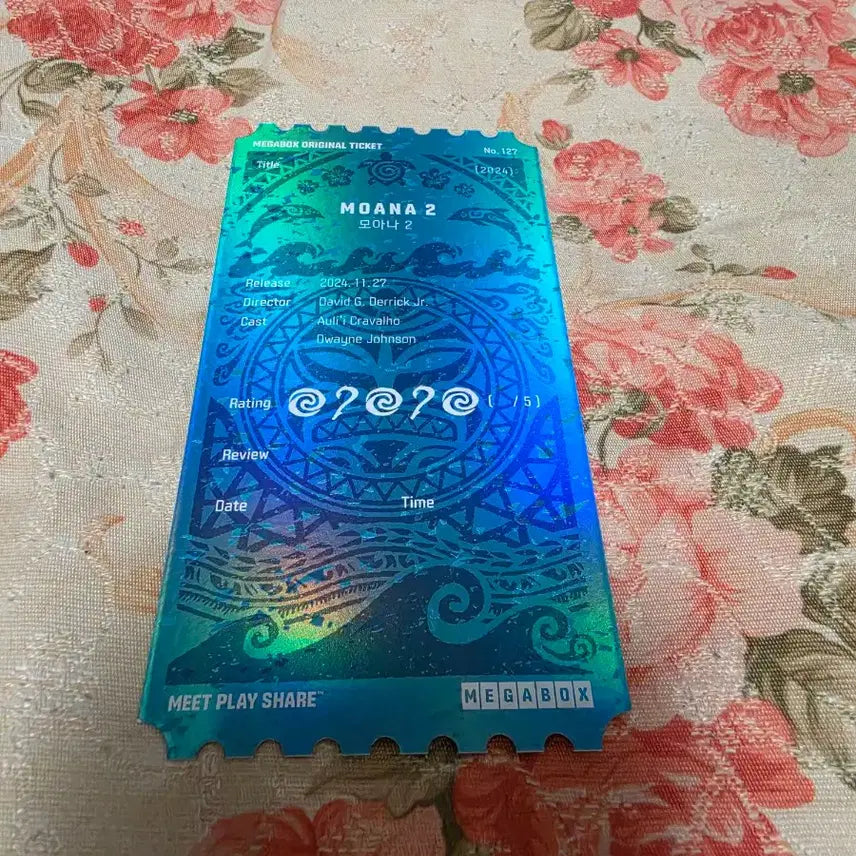 [BUNJANG] Moana 2 Original Ticket / 모아나2 오리지널 티켓