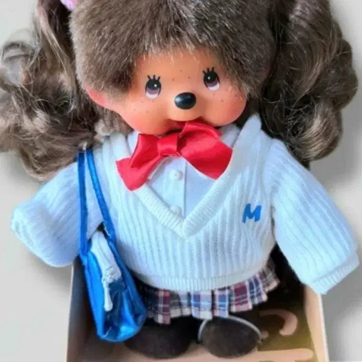 [BUNJANG] Rare Schoolgirl Monchhichi Doll / 레어 여고생 몬치치