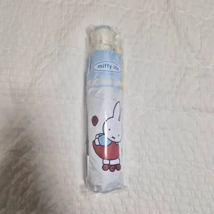 [BUNJANG] Miffy Semi-Automatic Umbrella - White / 미피 반자동 우산 화이트