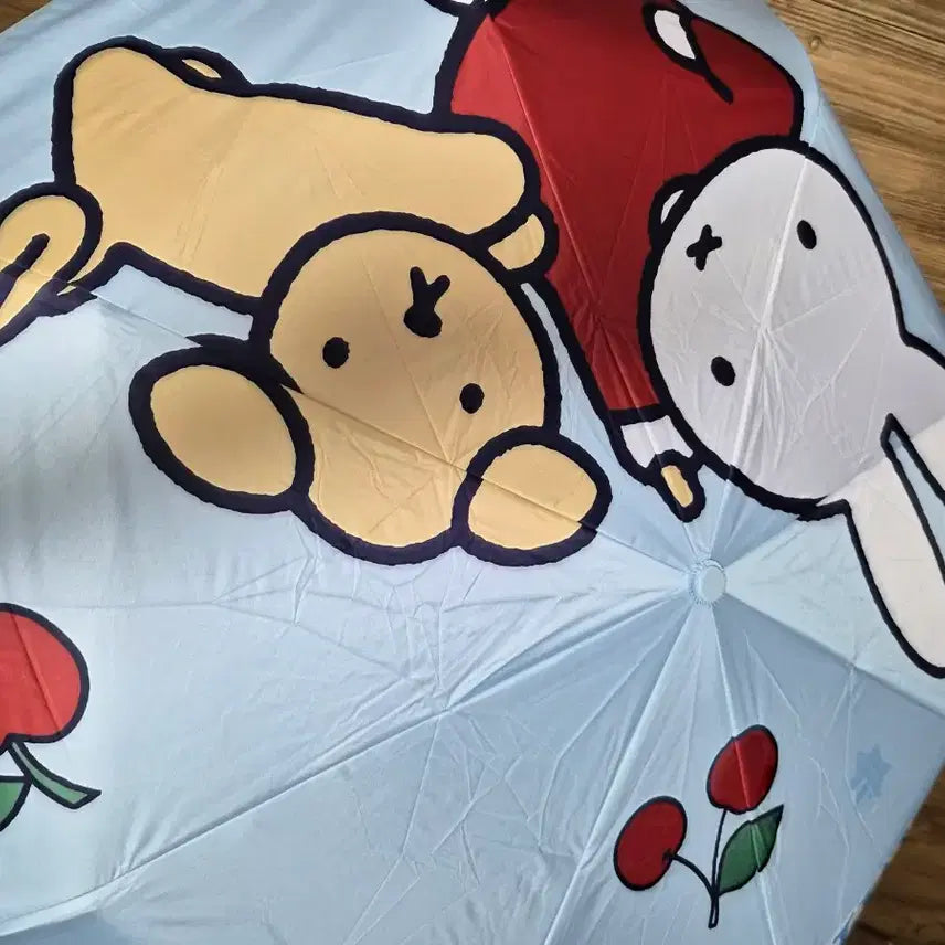[BUNJANG] Miffy Semi-Automatic Umbrella - White / 미피 반자동 우산 화이트