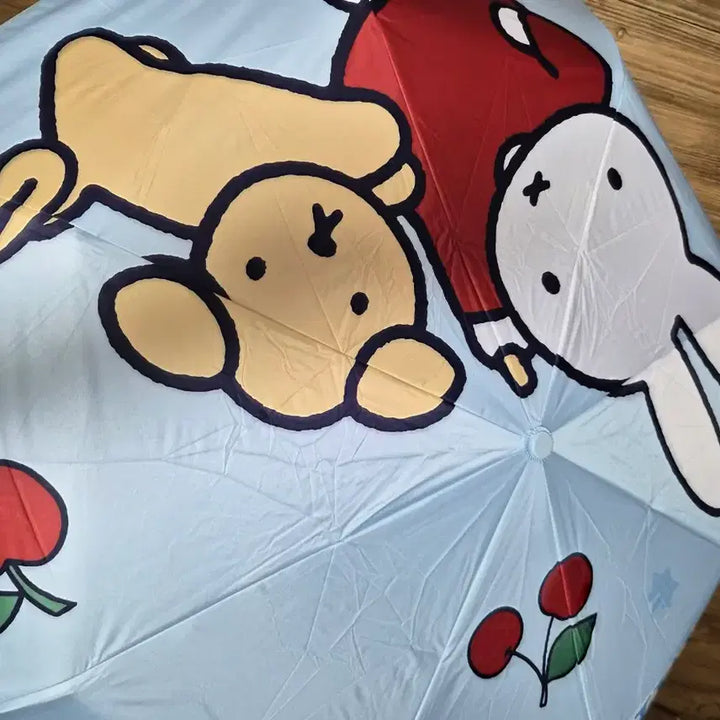 [BUNJANG] Miffy Semi-Automatic Umbrella - White / 미피 반자동 우산 화이트