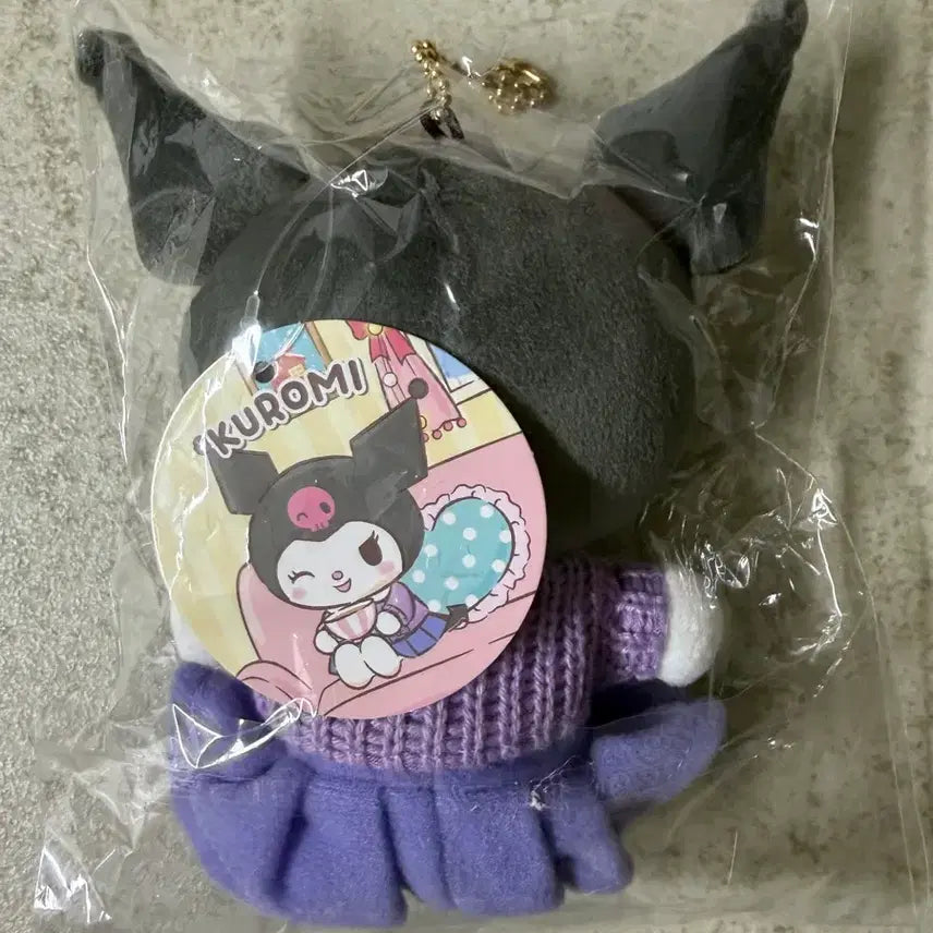 [BUNJANG] Sanrio Kuromi Knit Mascot / 무뉴구루미 쿠로미 니트 마스코트