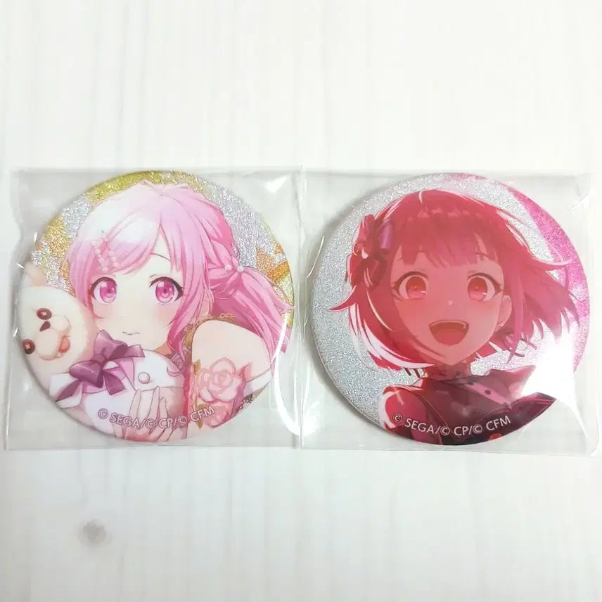 [BUNJANG] Project Sekai Otoori Emu Wonder Show Wedding Glitter Can Badge Bundle Set / 24일까지)프세카 오오토리 에무 원더쇼 웨딩 준브라 처단벤 글리터 캔뱃지