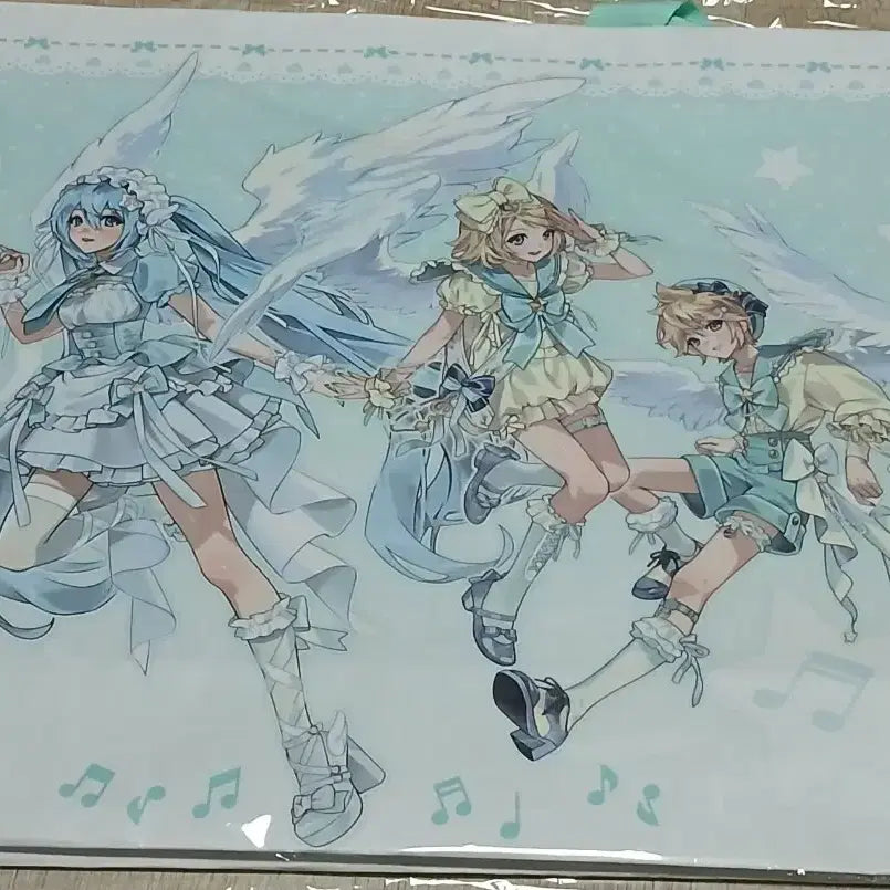 [BUNJANG] Vocaloid Pop-up Withmuu Rin &amp; Len Reusable Bag / 보컬로이드 팝업 위드뮤 미쿠린렌 리유저블백