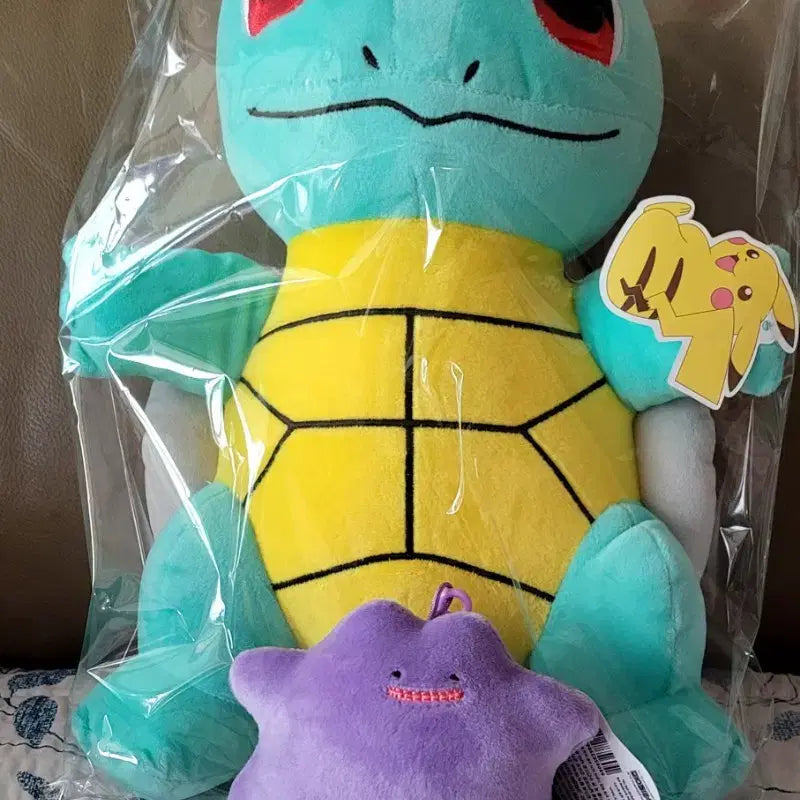 [BUNJANG] Pokemon Squirtle Plush + Ditto Plush (New) / 포켓몬스터 꼬부기 인형 + 메타몽 인형(새상품)