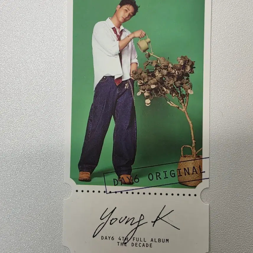 [BUNJANG] Day6 Young K Ticket Decade Album Dice Version Photocard / 데이식스 영케이 티켓 decade앨범 다이스버전